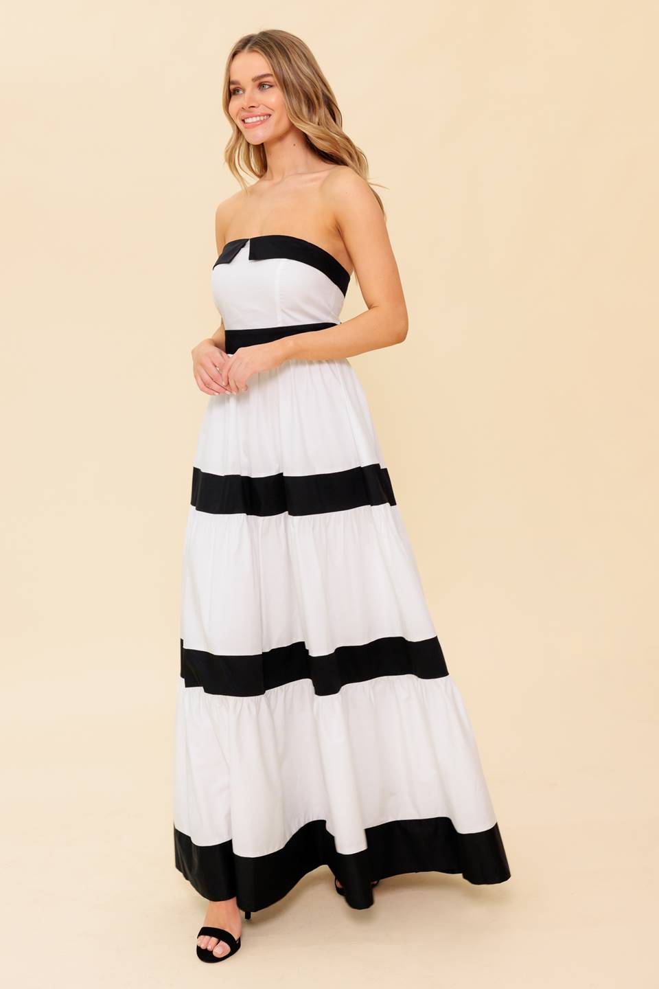 Yours To Keep Color-Blocked Maxi Dress