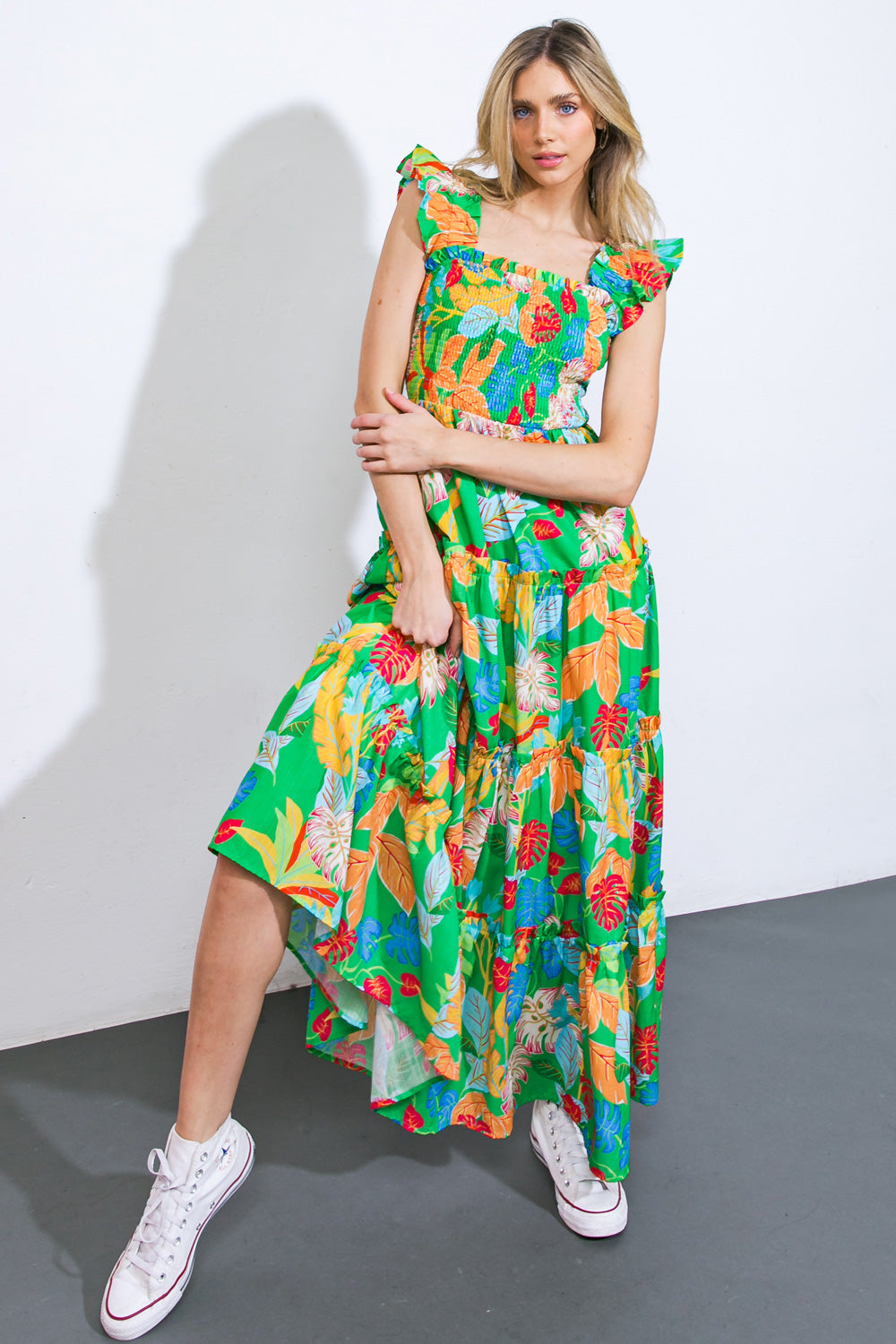 Beach-Ready Woven Maxi Dress