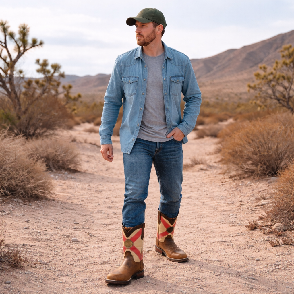 Heren Florida State Flag Western Laarsjes