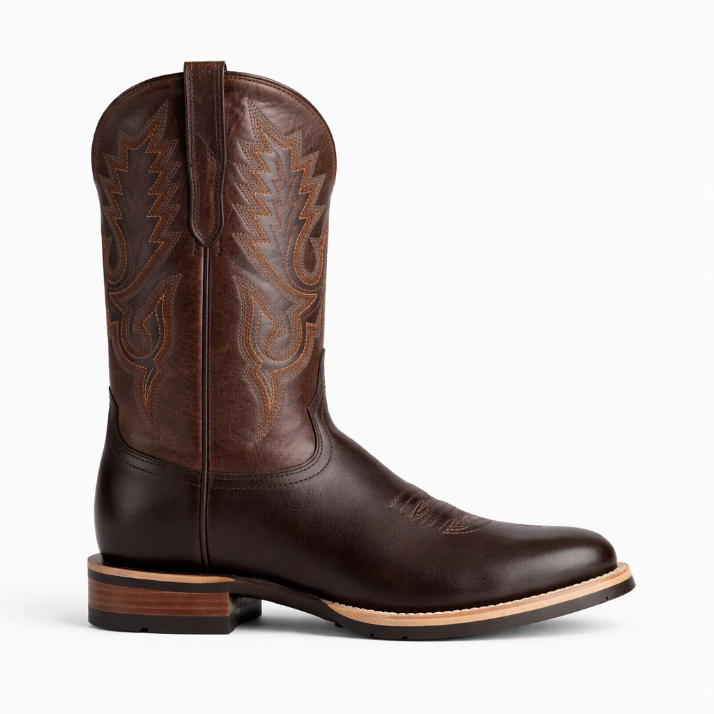 Heren Rusty Western Laarsjes