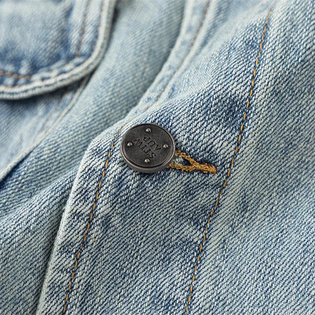Jeans Jacket with Rhinestones