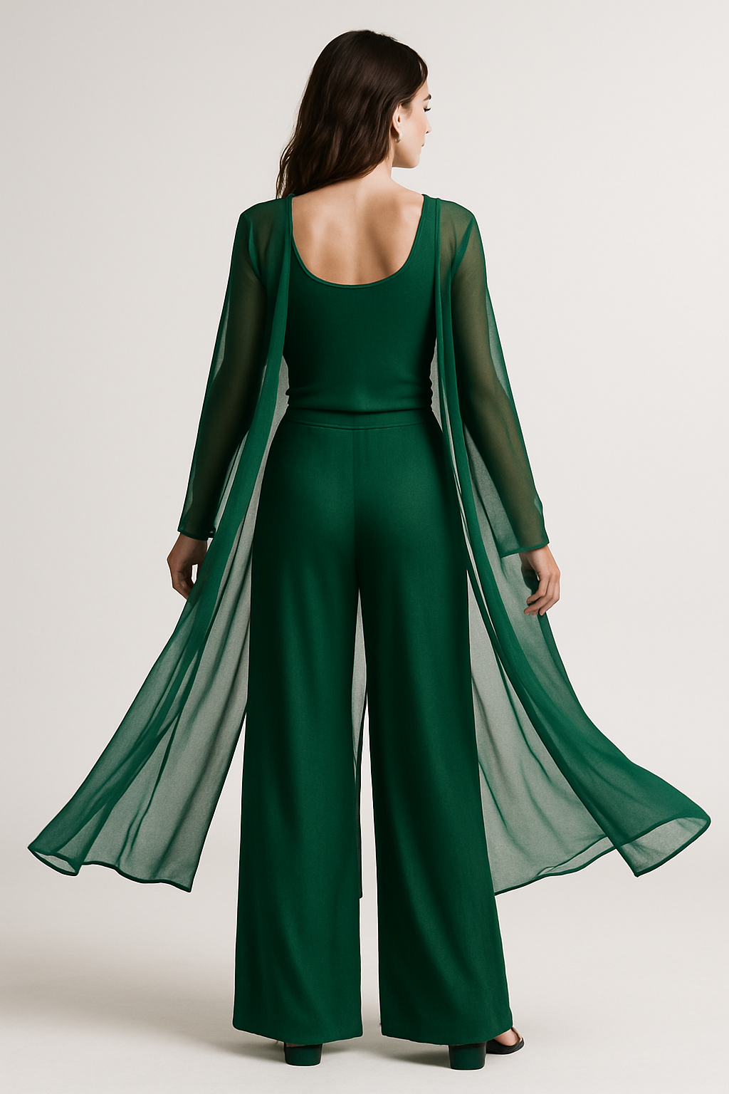 "Verde" Three-Piece Chiffon Set