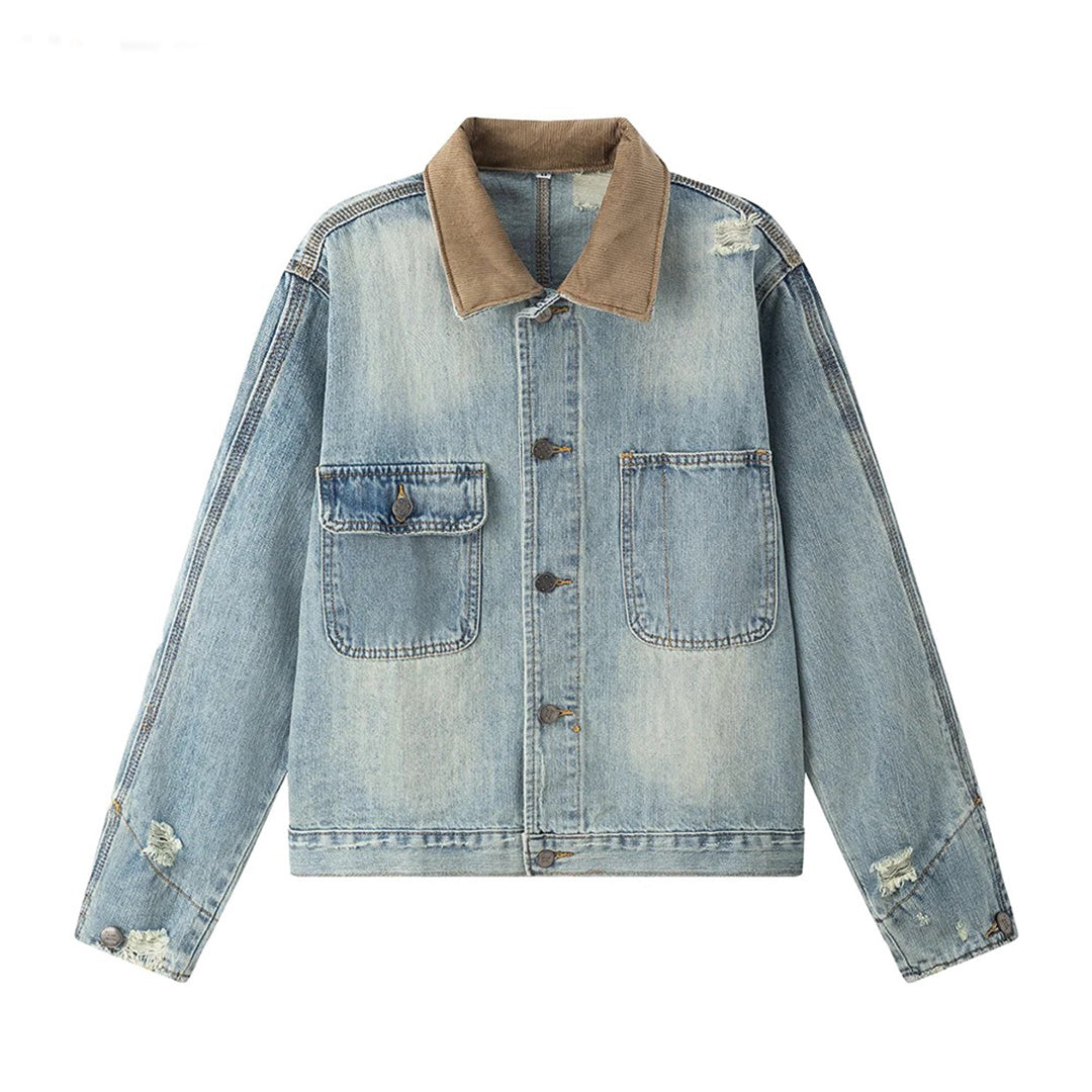 Jeans Jacket with Rhinestones