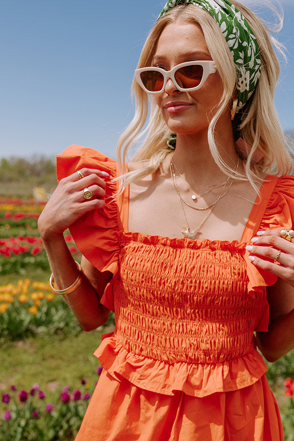 Galveston Coast Midi In Orange