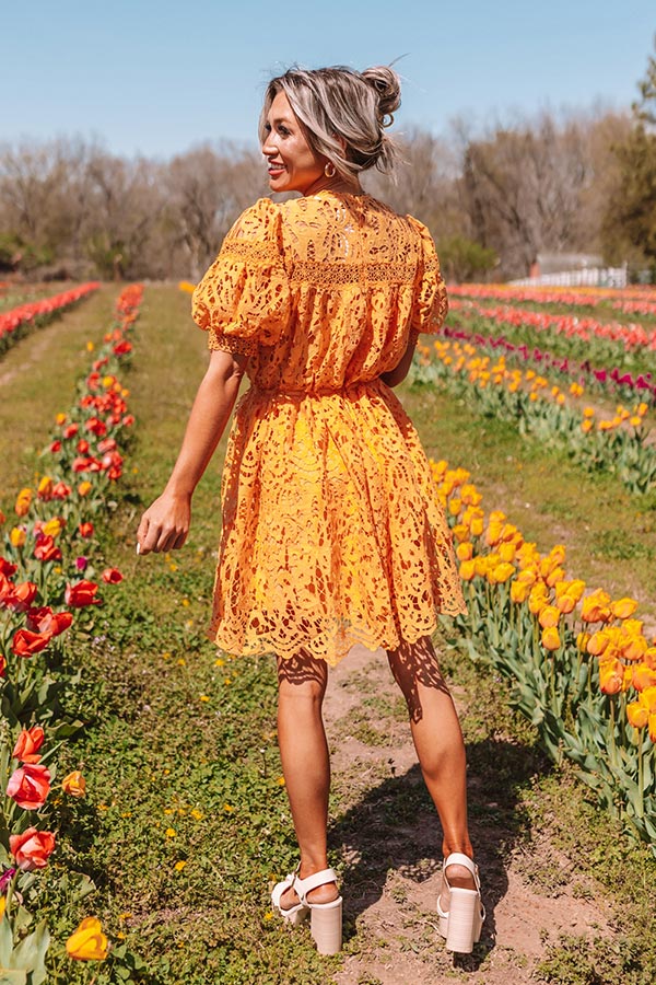 Forever Chic Crochet Mini Dress