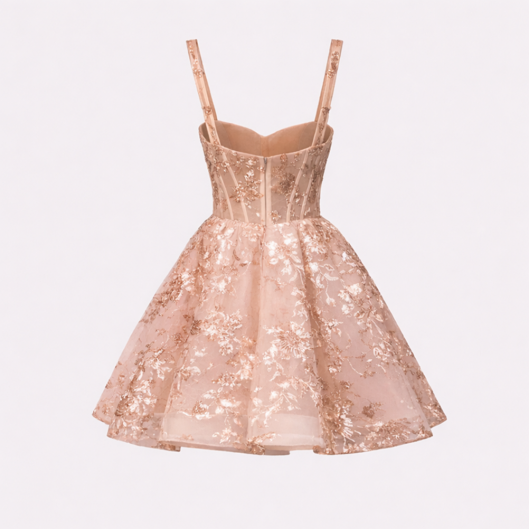 Dames Luipaardprint Midi Jurk - Lange Mouw