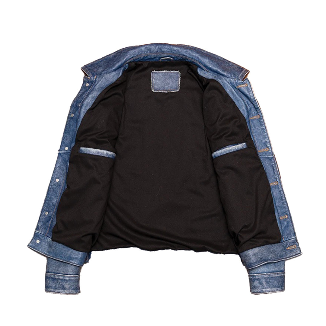 Patchwork Cargo Denim Jacket