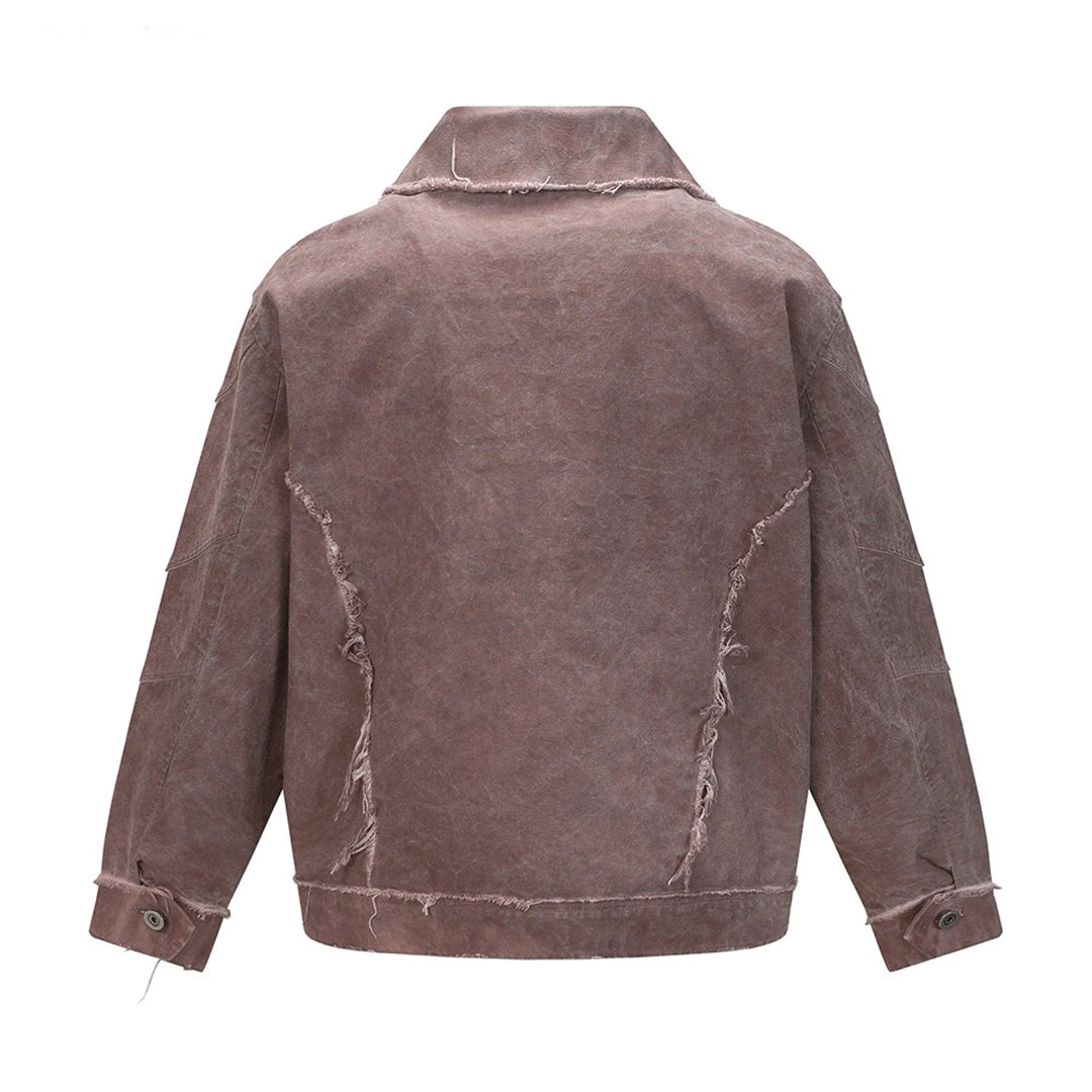Patchwork Cargo Denim Jacket