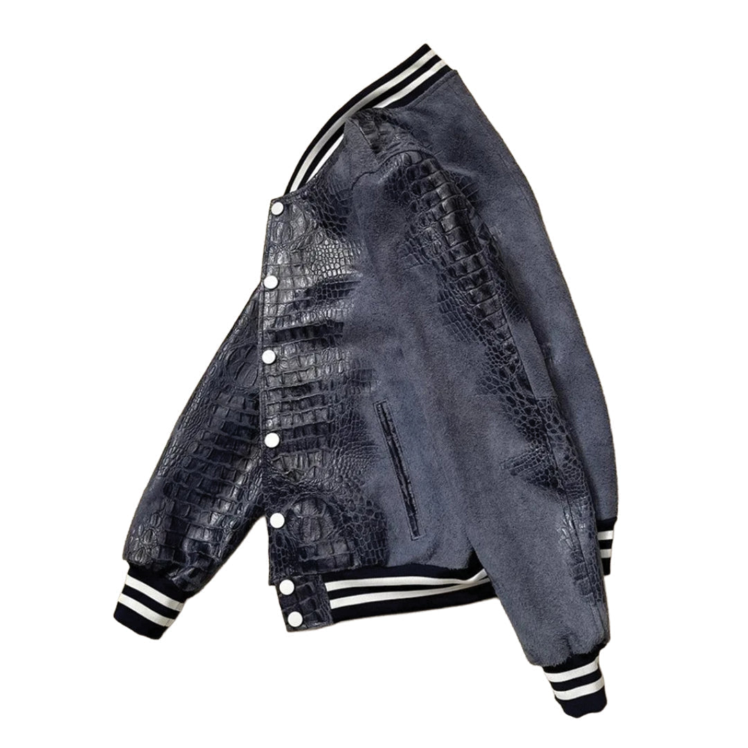 Patchwork Cargo Denim Jacket