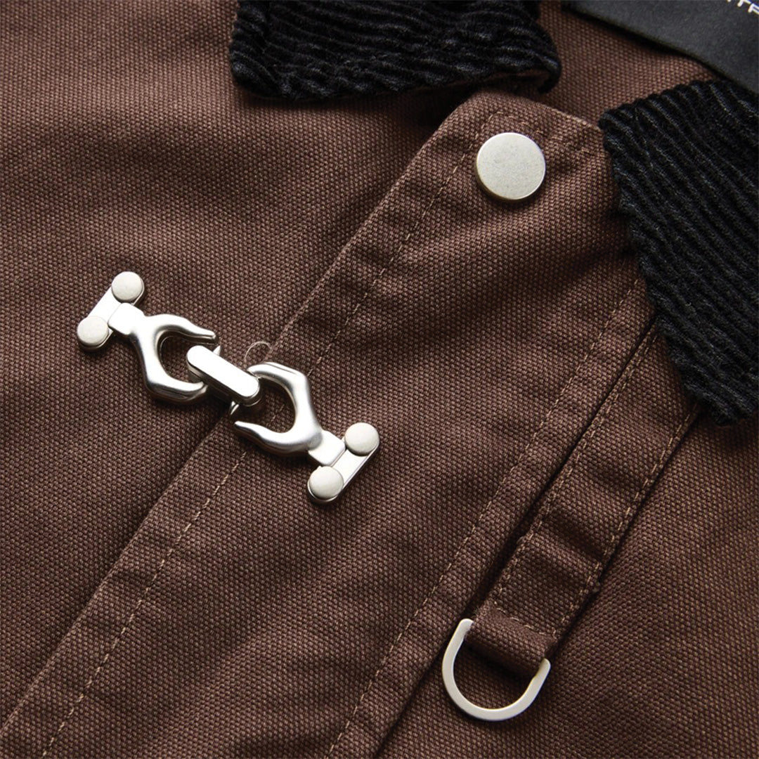 Patchwork Cargo Denim Jacket