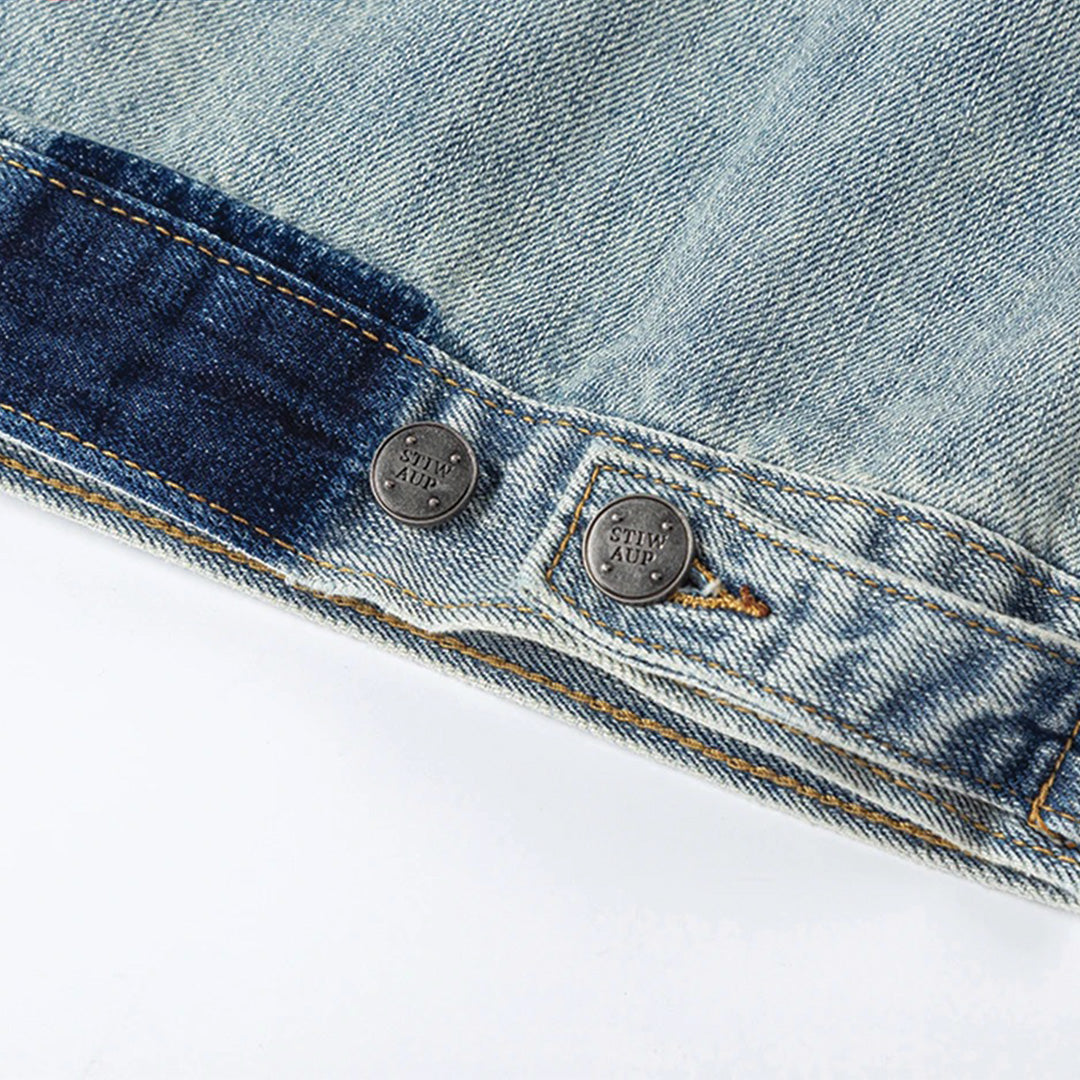 Jeans Jacket with Rhinestones