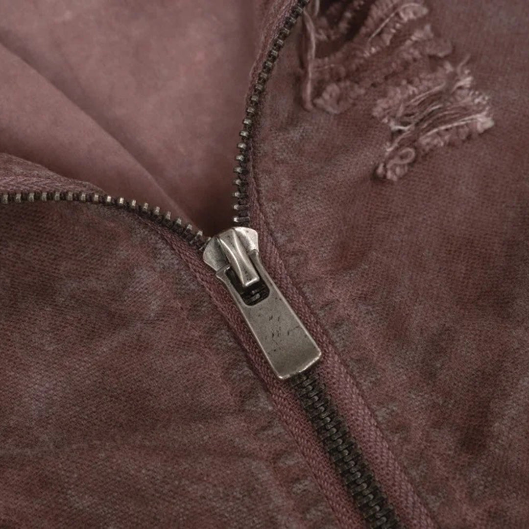 Patchwork Cargo Denim Jacket