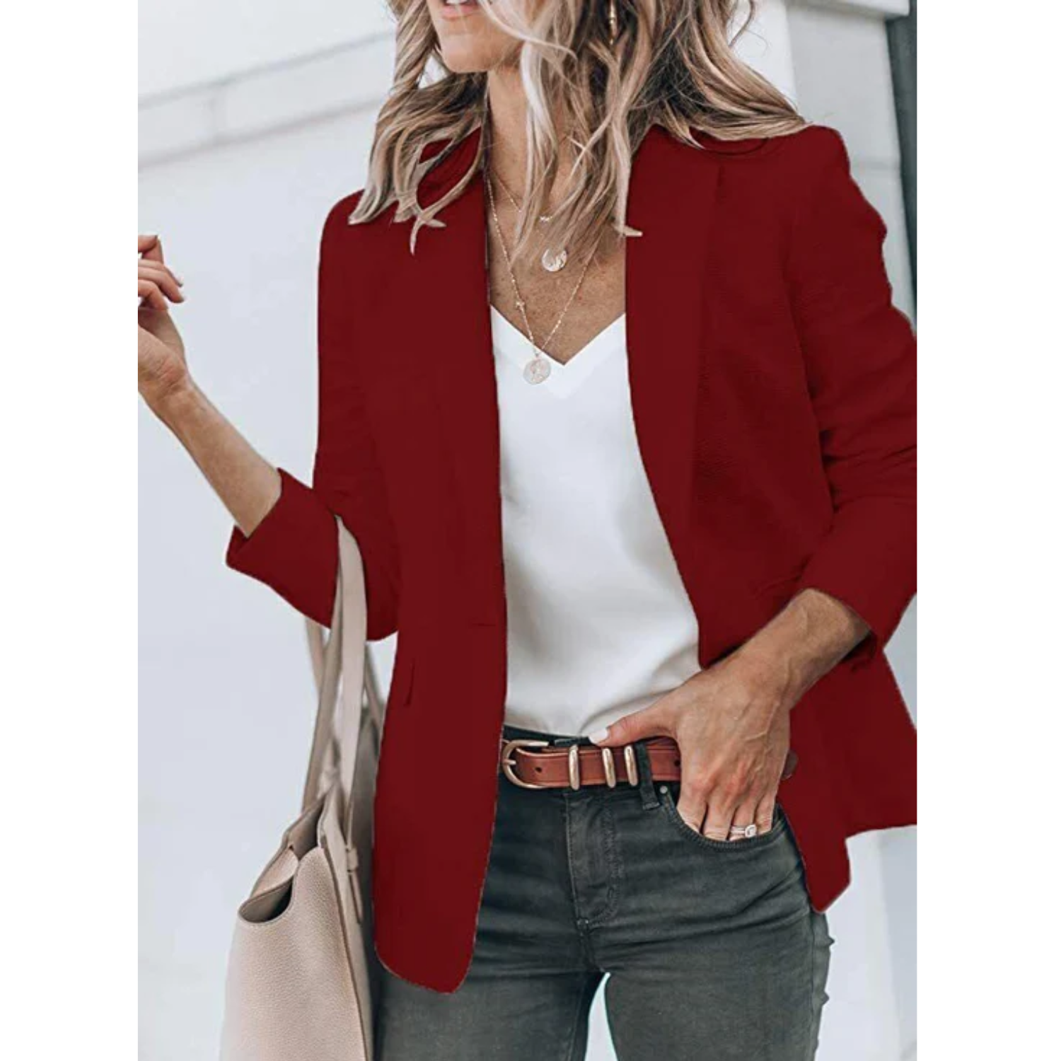 Women's Classic Button Blazer
