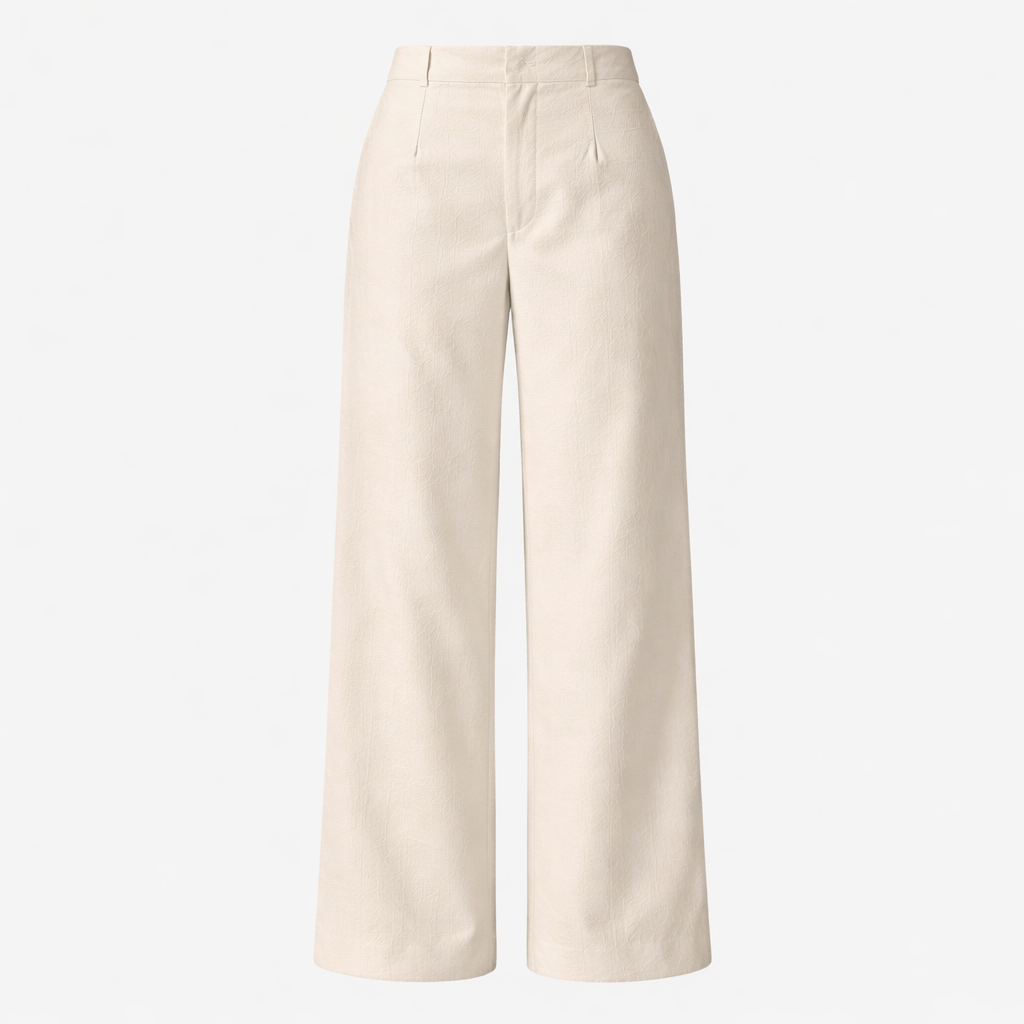 Women’s Ivory High Waist Trousers