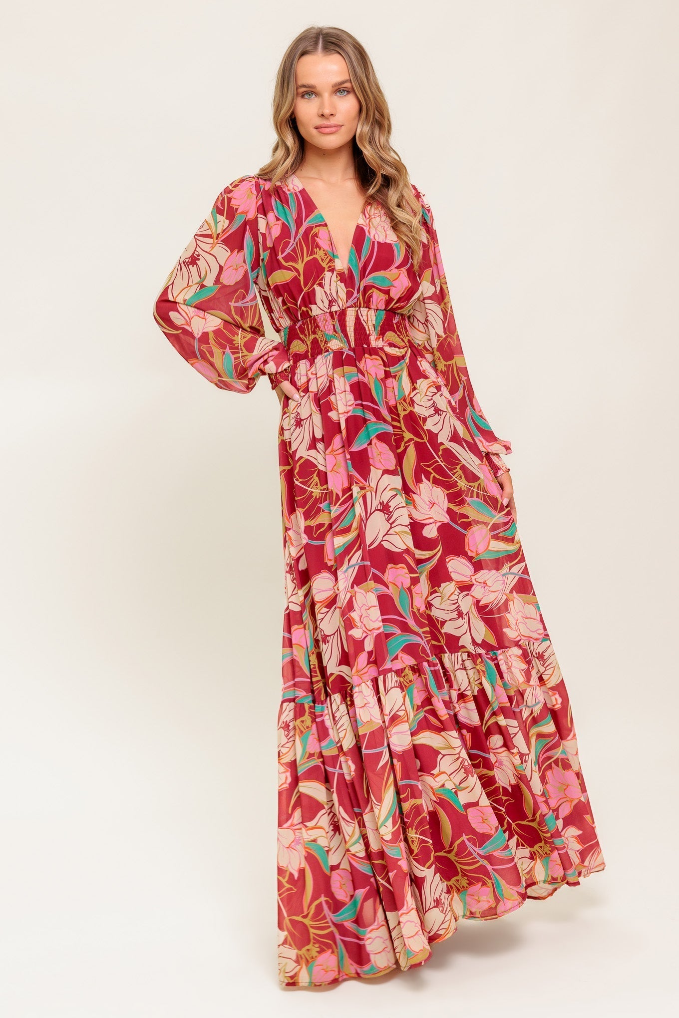 Classic- Amazing Presence Woven Maxi Dress
