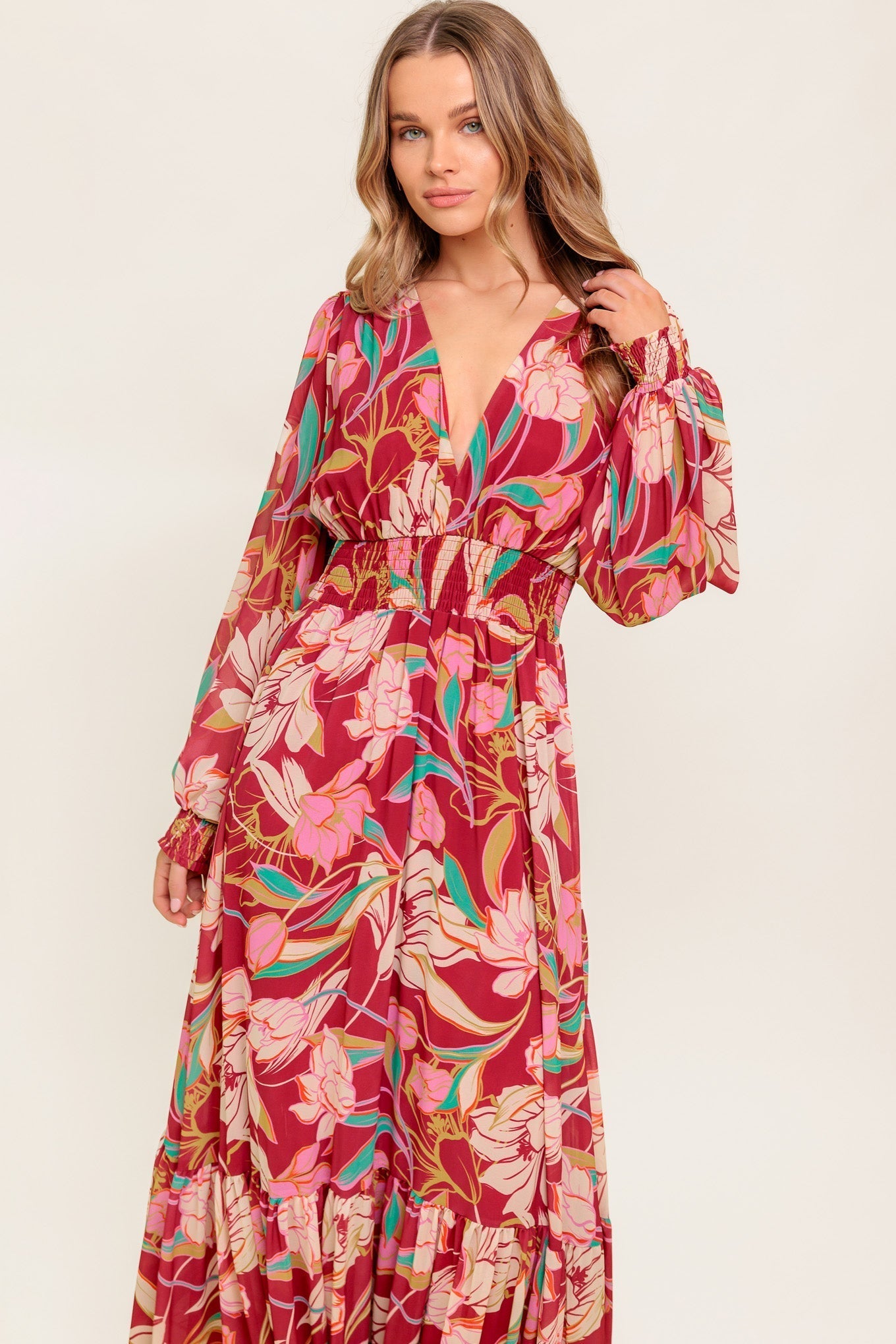 Classic- Amazing Presence Woven Maxi Dress