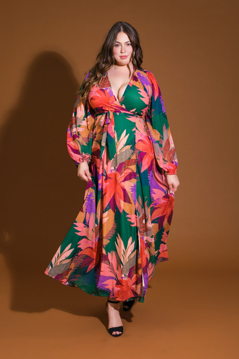 Neutral / Standard- Honey Hug Woven Maxi Dress