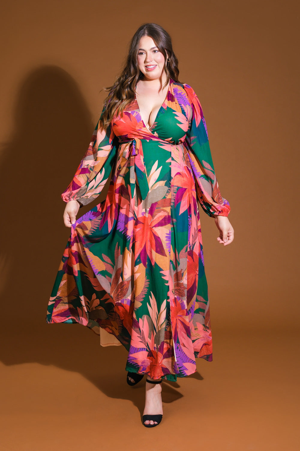 Neutral / Standard- Honey Hug Woven Maxi Dress