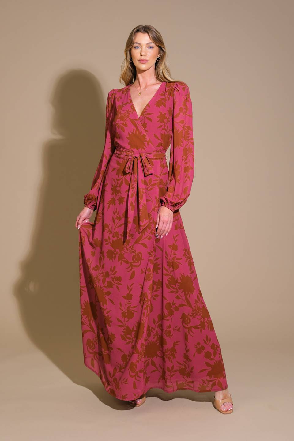 Cross Your Mind Woven Maxi Dress