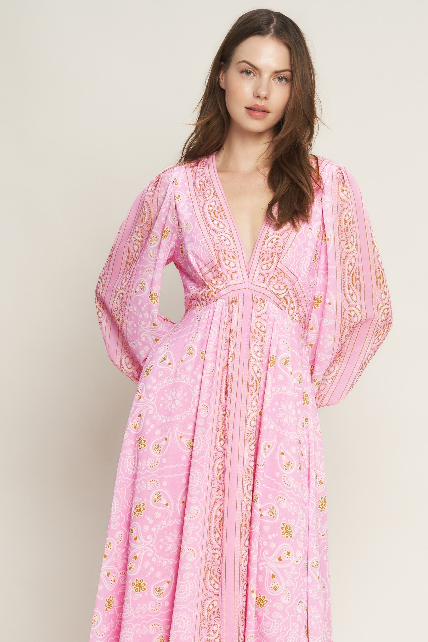 Ripples of Time Woven Maxi Dress