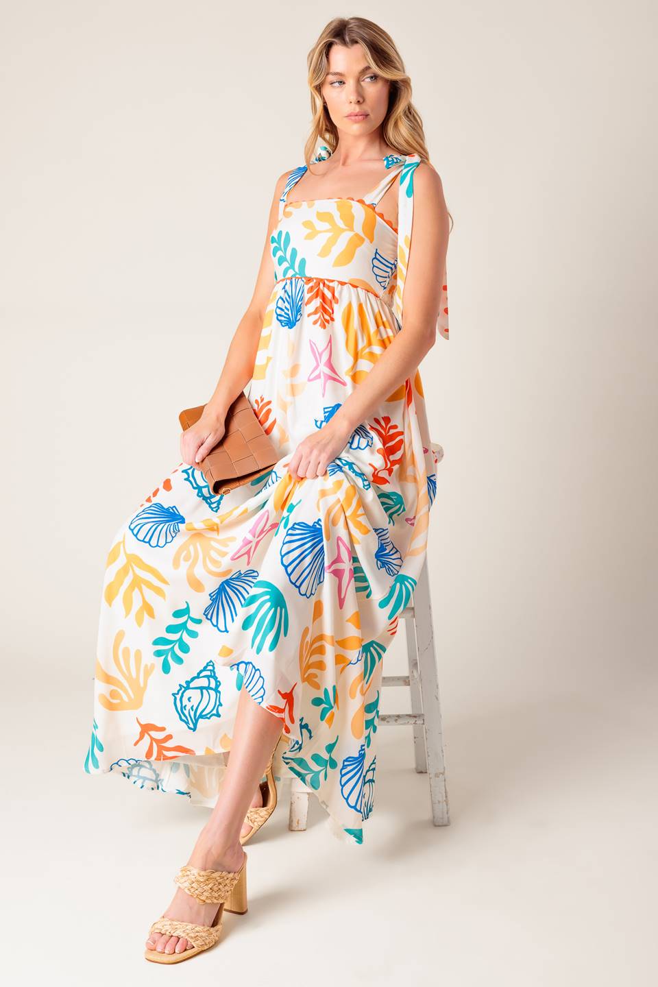 Meadow-Frolic Woven Maxi Dress