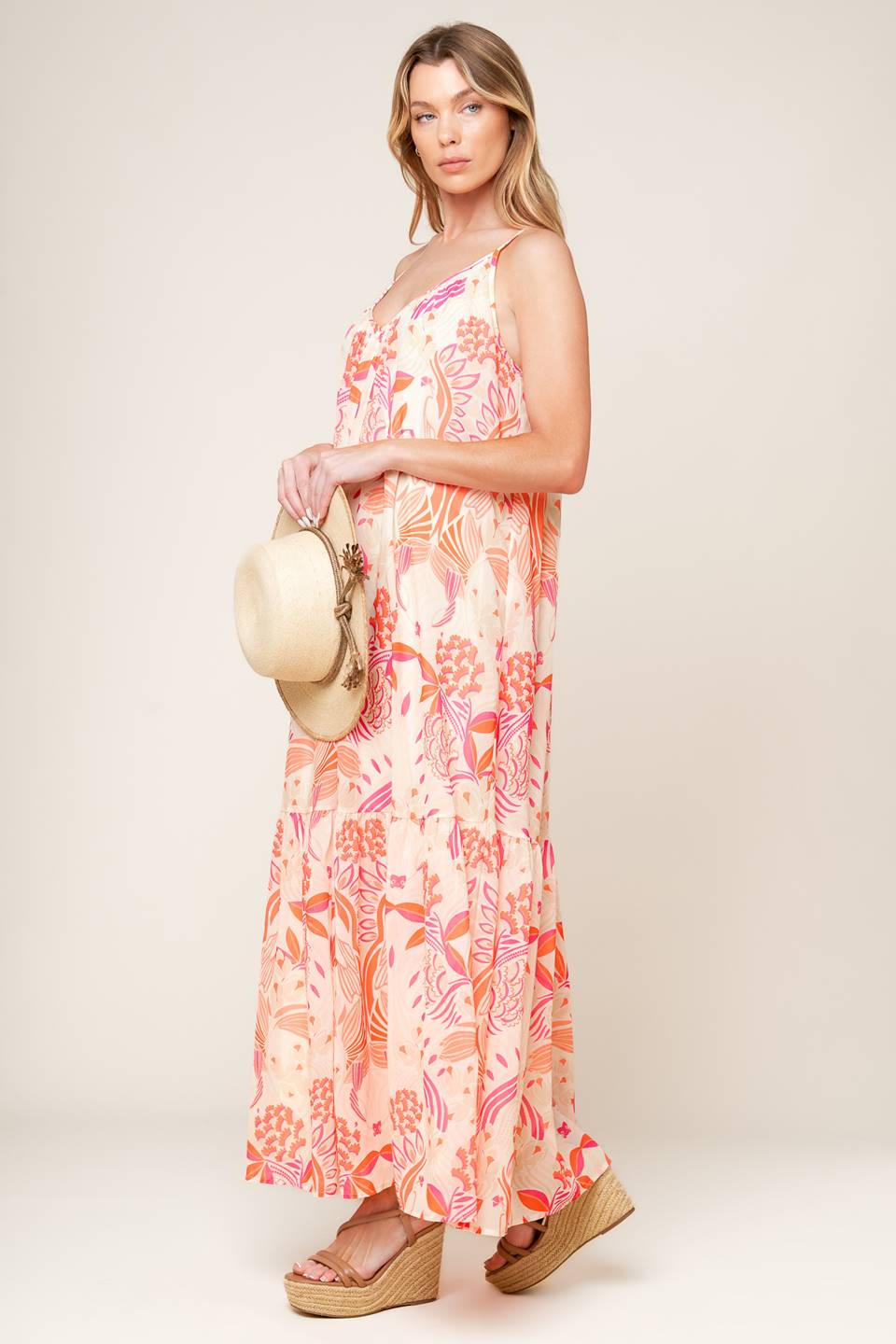 Secret Garden" Woven Maxi Dress