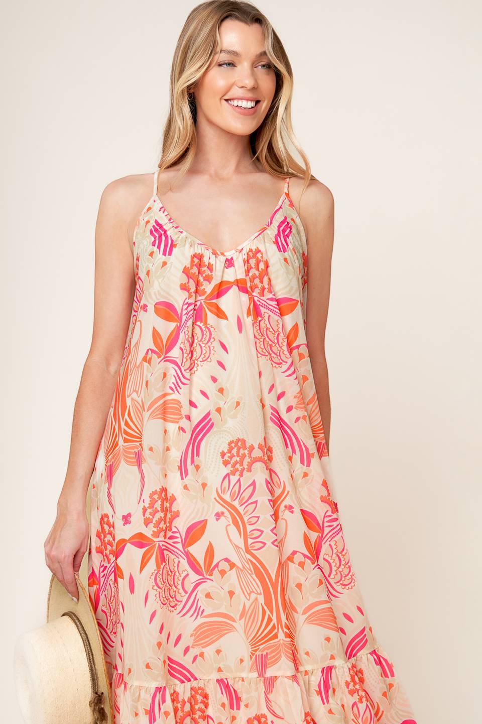 Secret Garden" Woven Maxi Dress