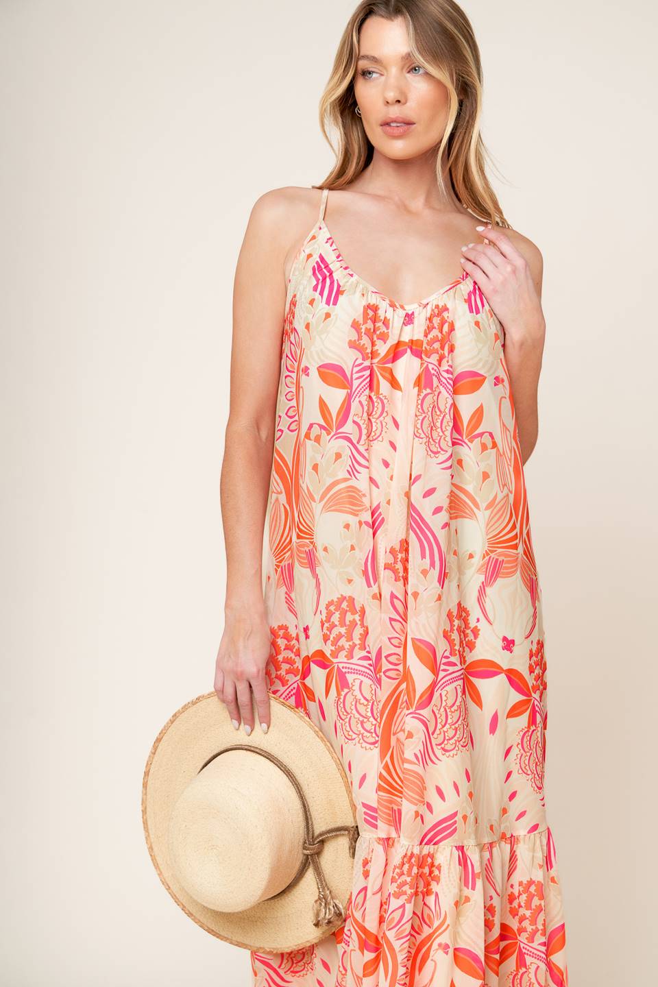 Secret Garden" Woven Maxi Dress