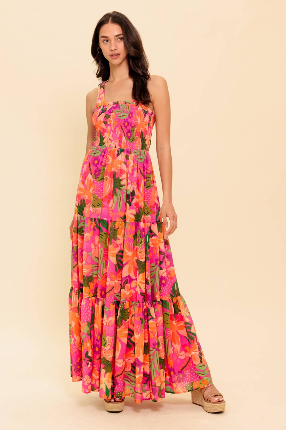 Sunrise Soirée Woven Maxi Dress