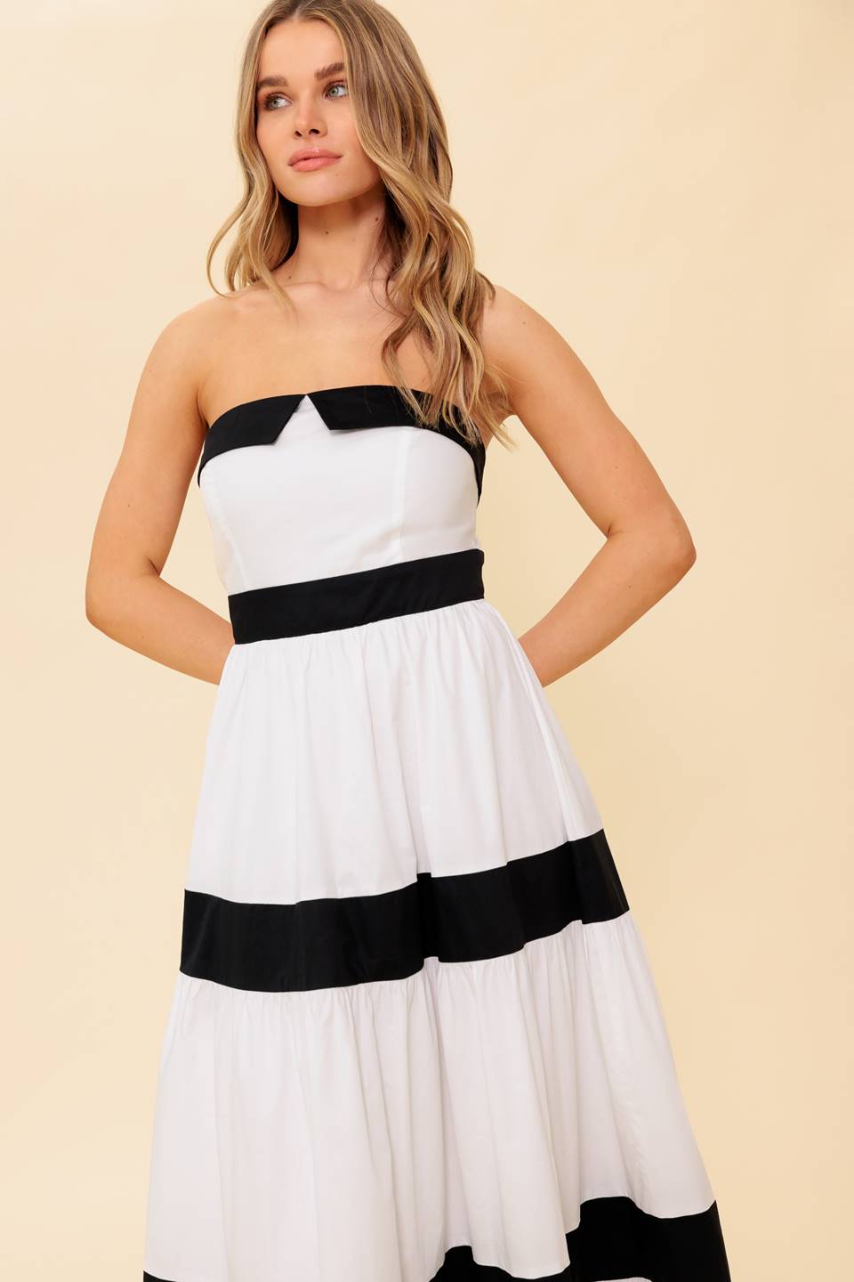 Yours To Keep Color-Blocked Maxi Dress