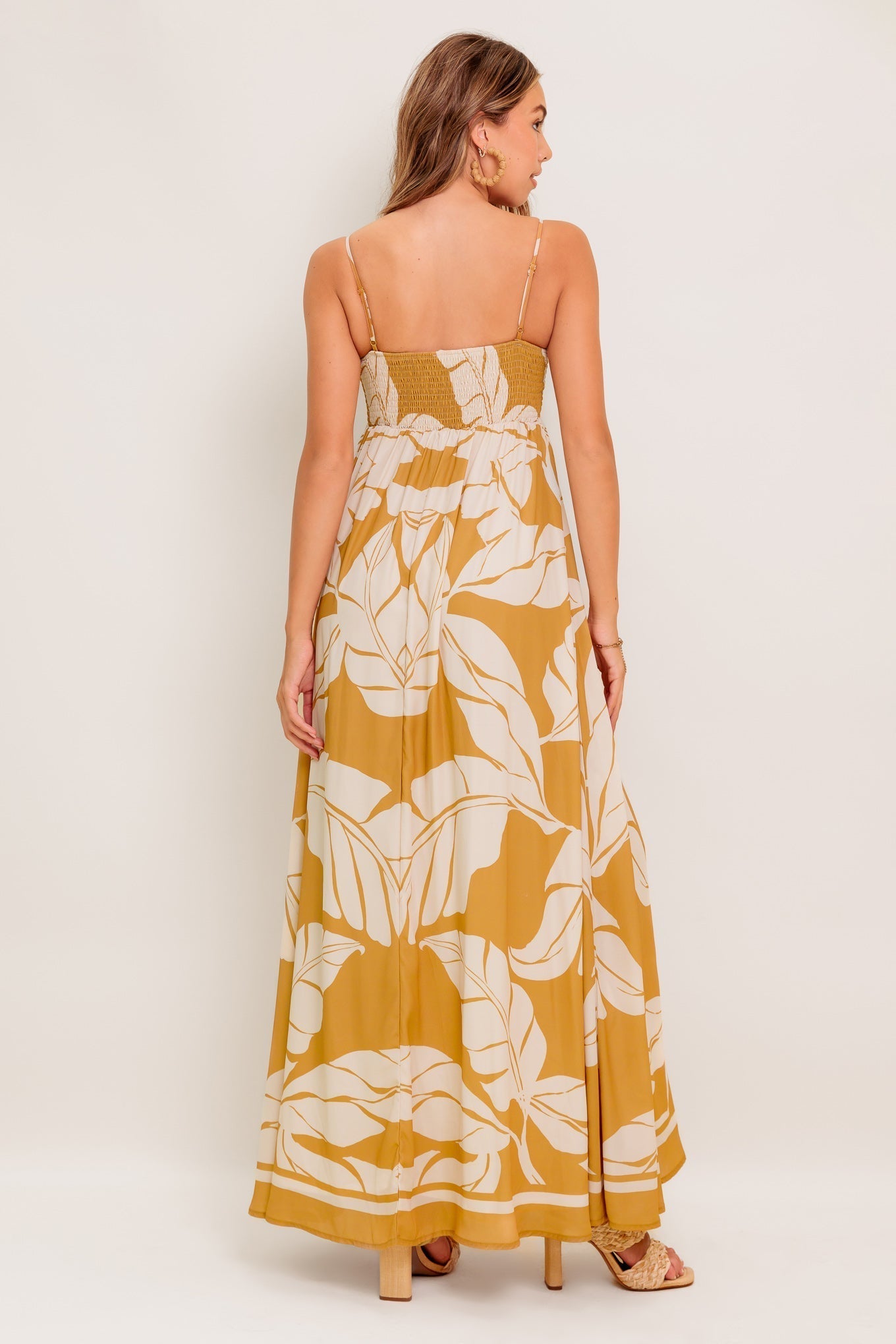 Heart of Hydrangea Woven Maxi Dress