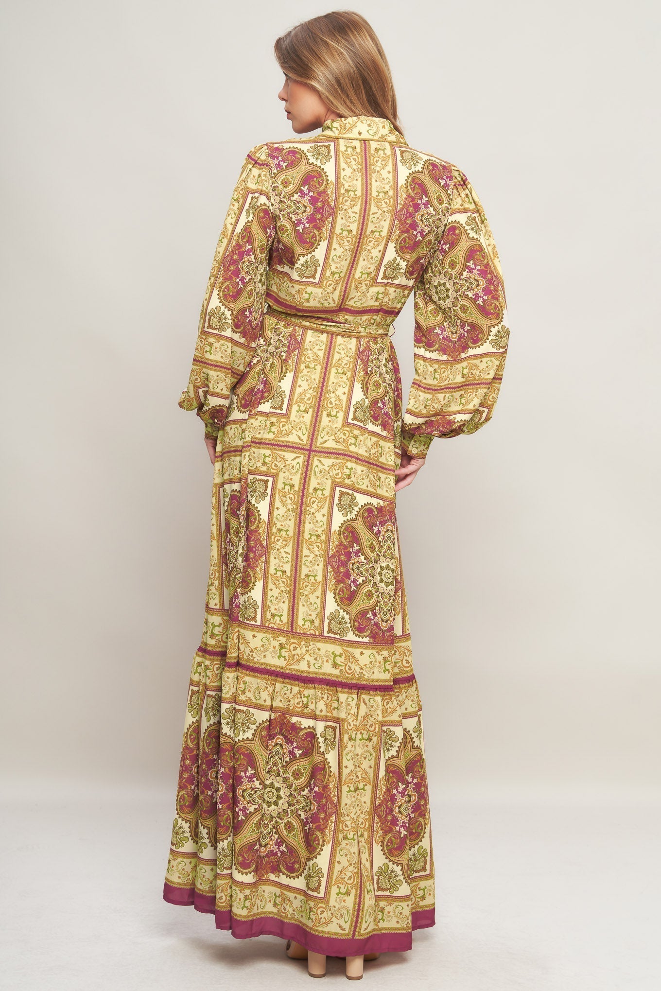Royal Boho Woven Maxi Dress