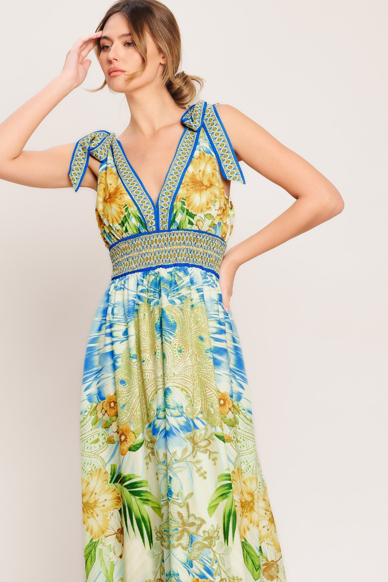 Opulent Woven Resort Maxi Dress