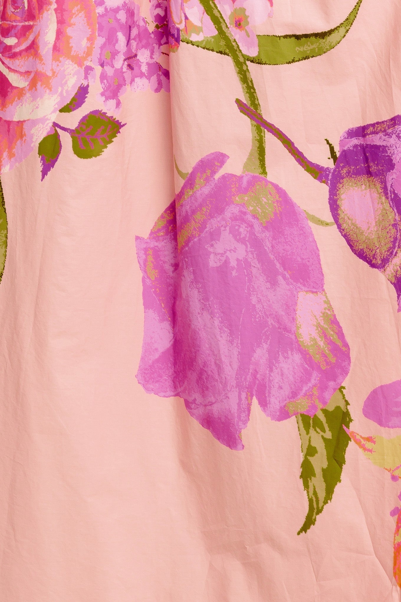 Rose Serenade Woven Maxi Dress