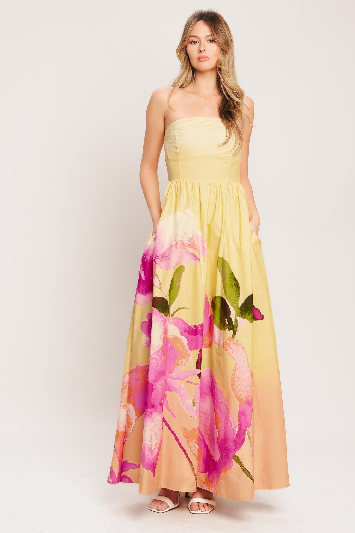 Ombre Woven Maxi Dress