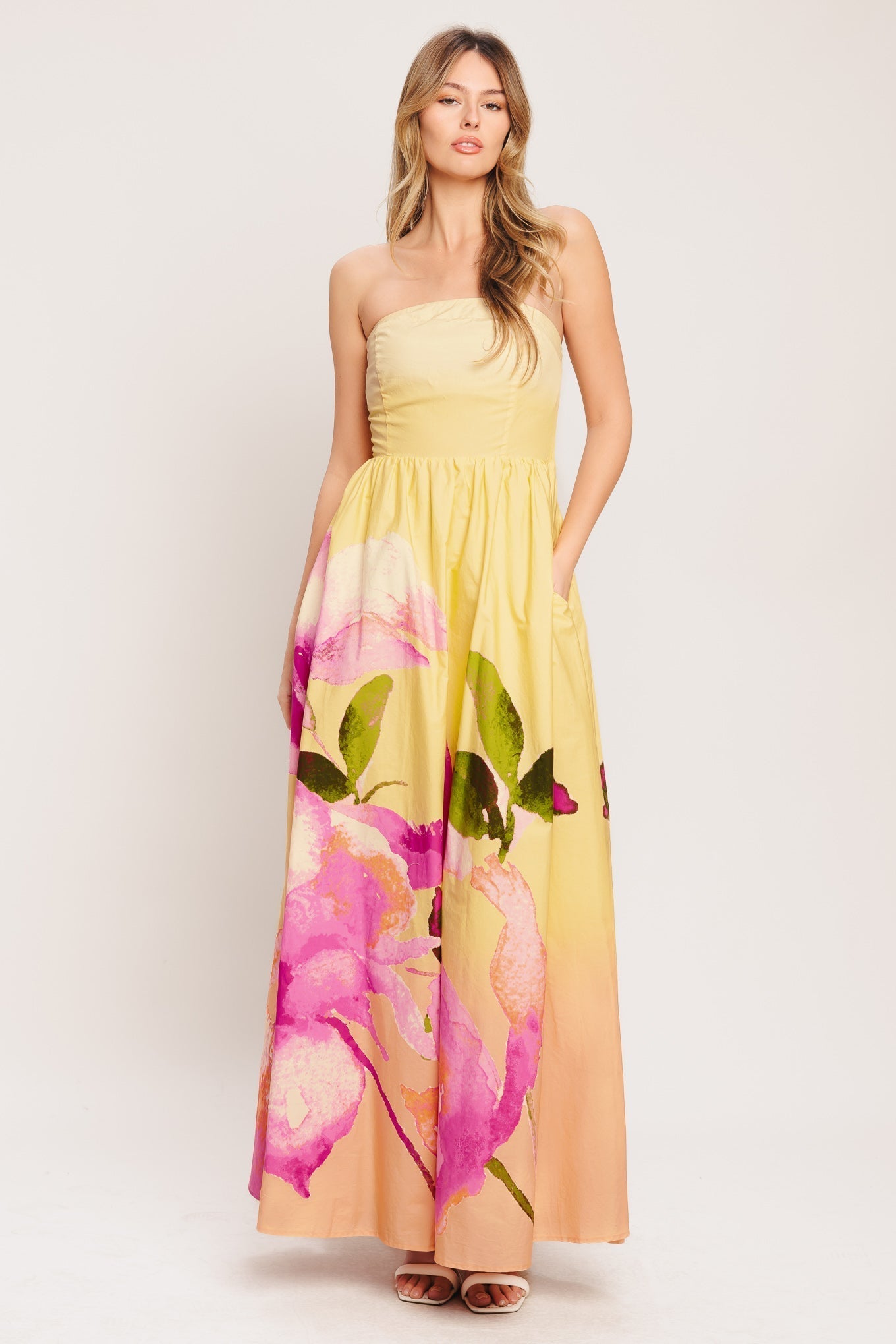 Ombre Woven Maxi Dress