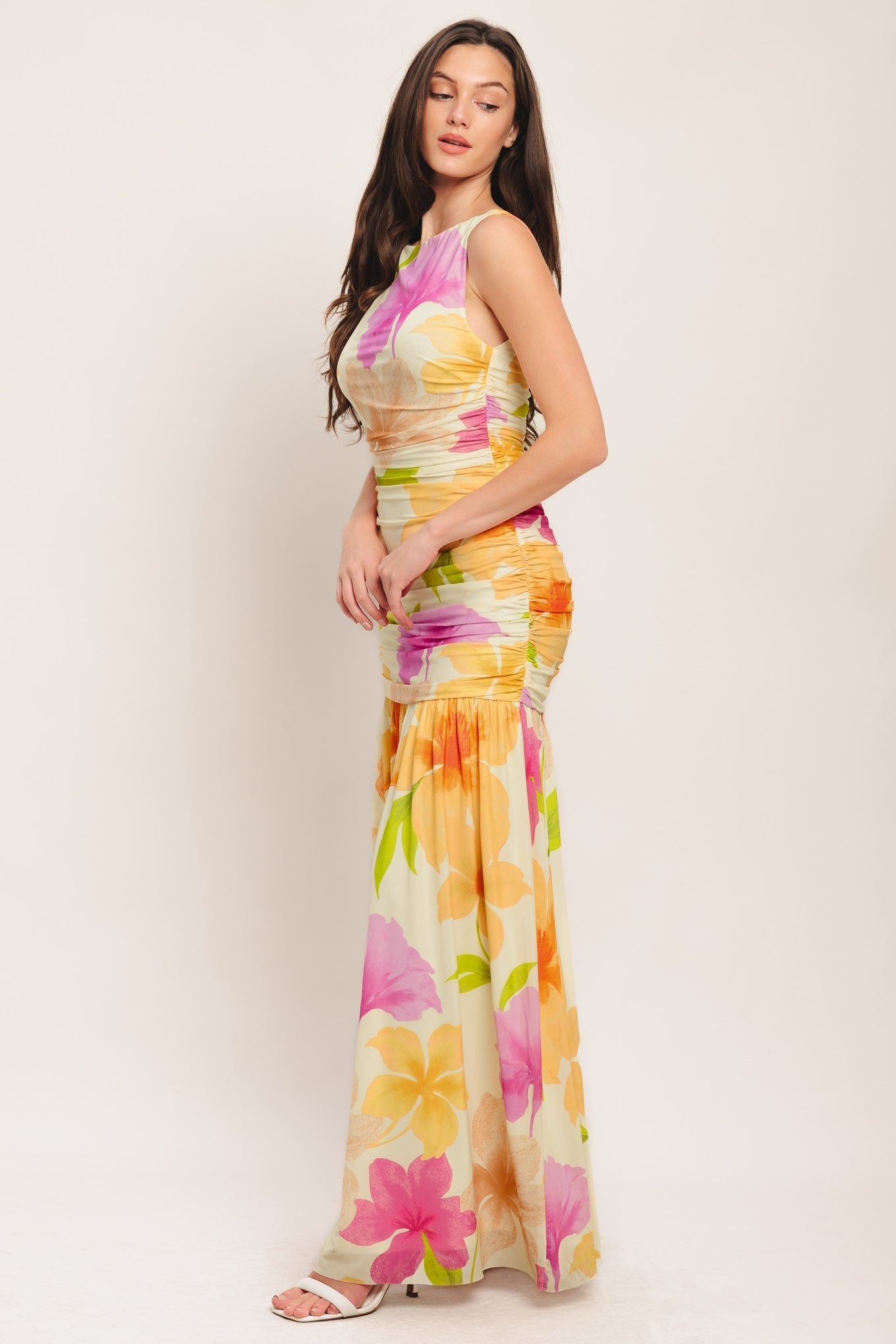 Warm Breeze Blooms Power Maxi Dress