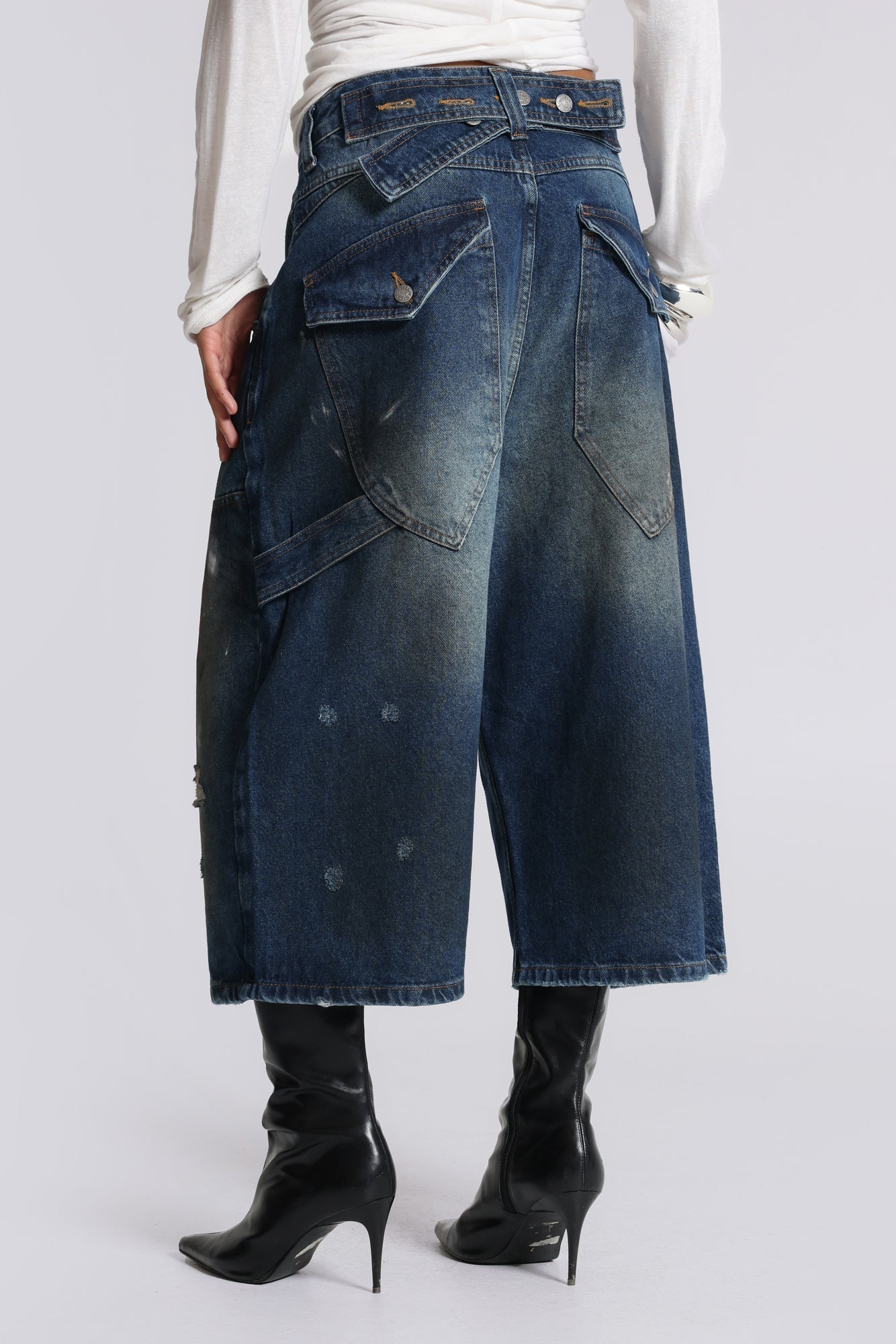 Splatter Crop XL Carpenter Jeans