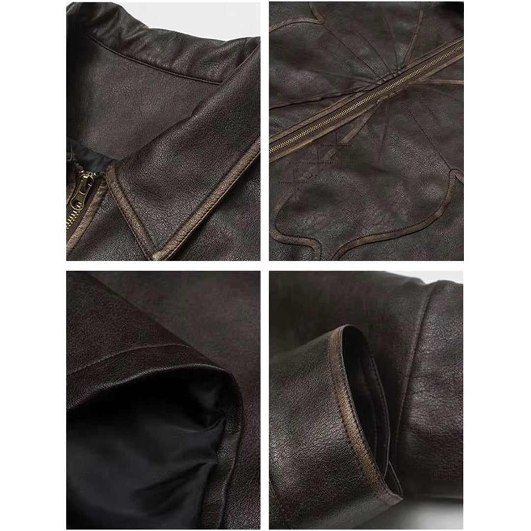 Patchwork Cargo Denim Jacket