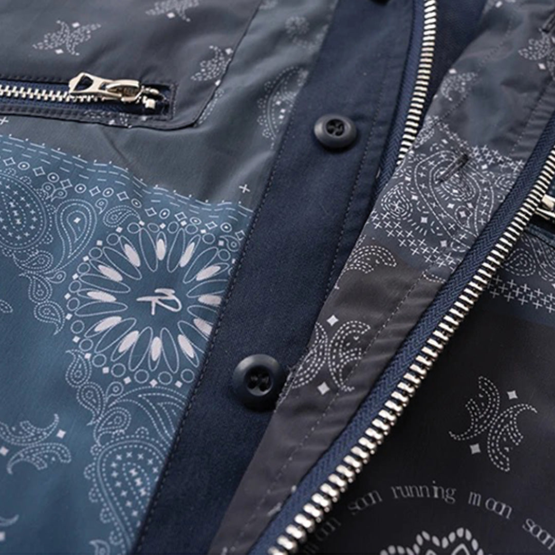 Patchwork Cargo Denim Jacket