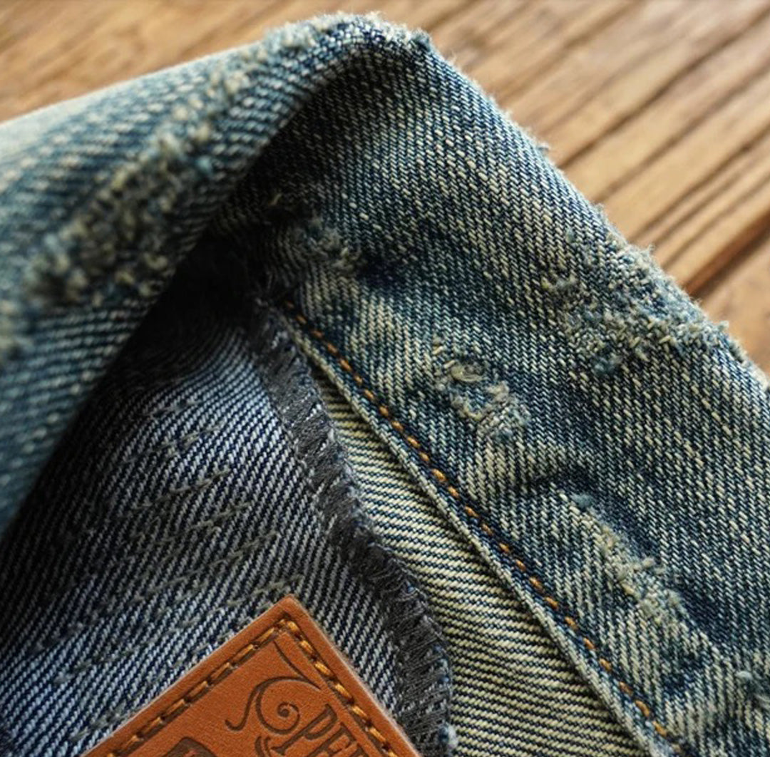 Patchwork Cargo Denim Jacket