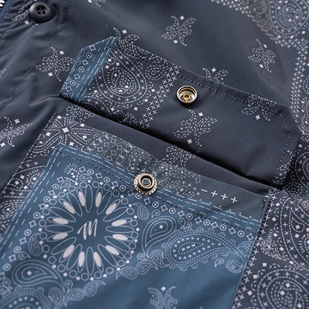 Patchwork Cargo Denim Jacket