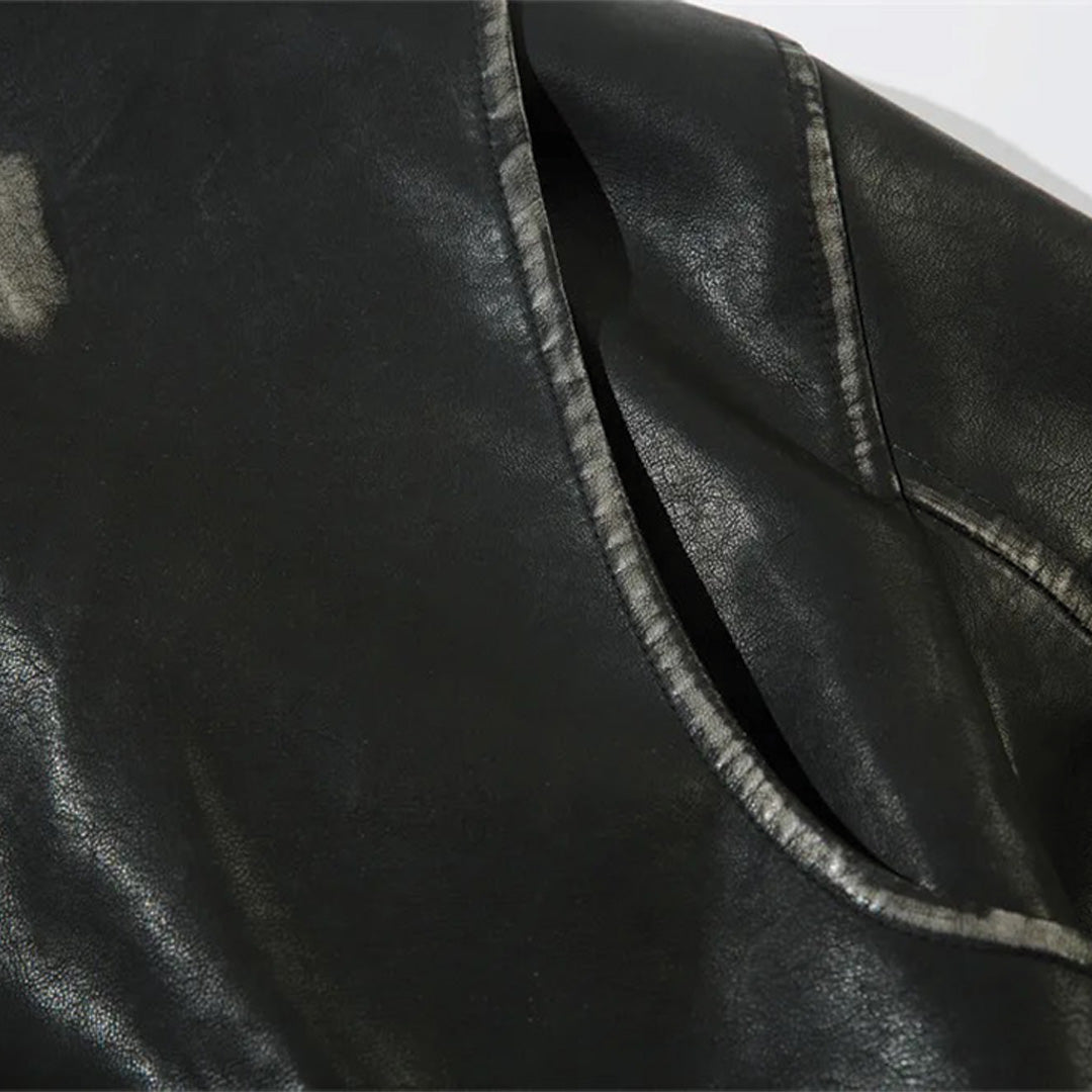 Patchwork Cargo Denim Jacket