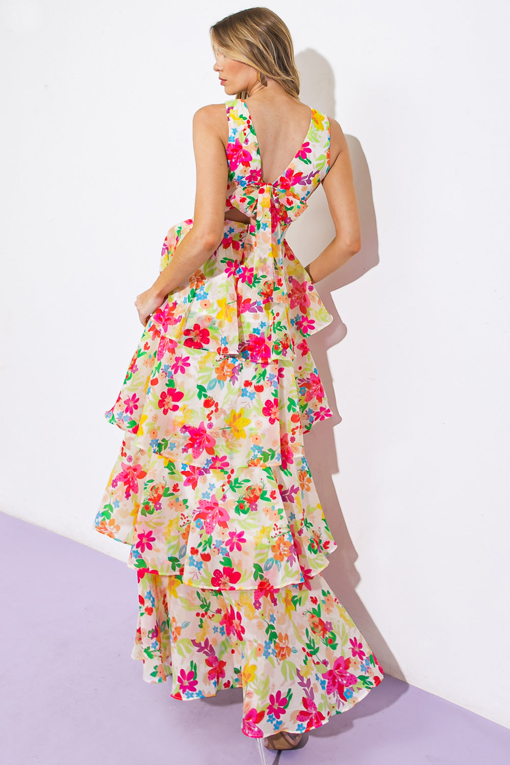 Del Rey High-Rise Woven Maxi Dress