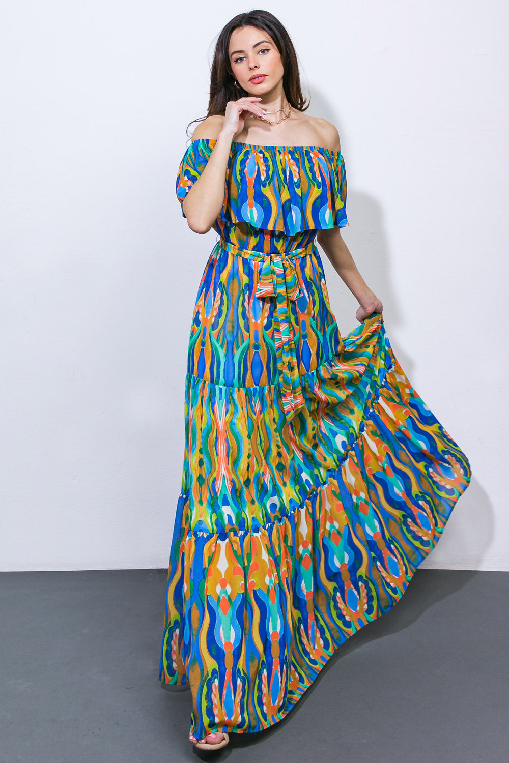 Dare to Be You Full‑Length Woven Dress