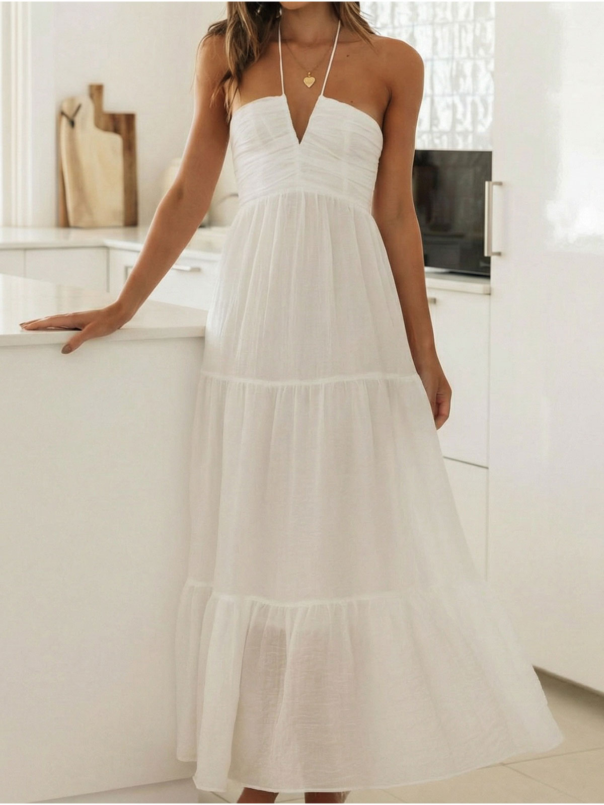Resort Halter Maxi Dress