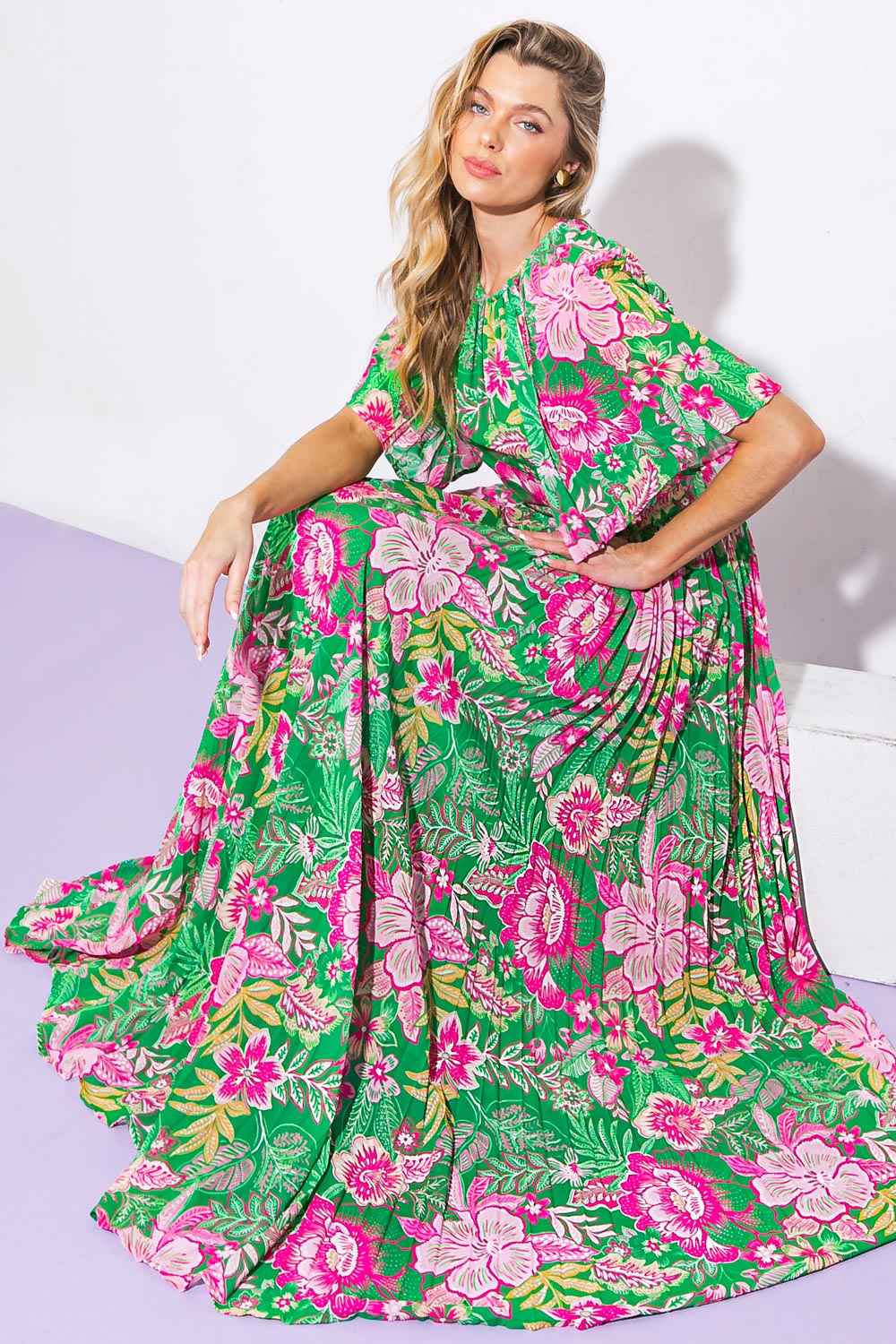 All-Night Revival Woven Maxi Dress