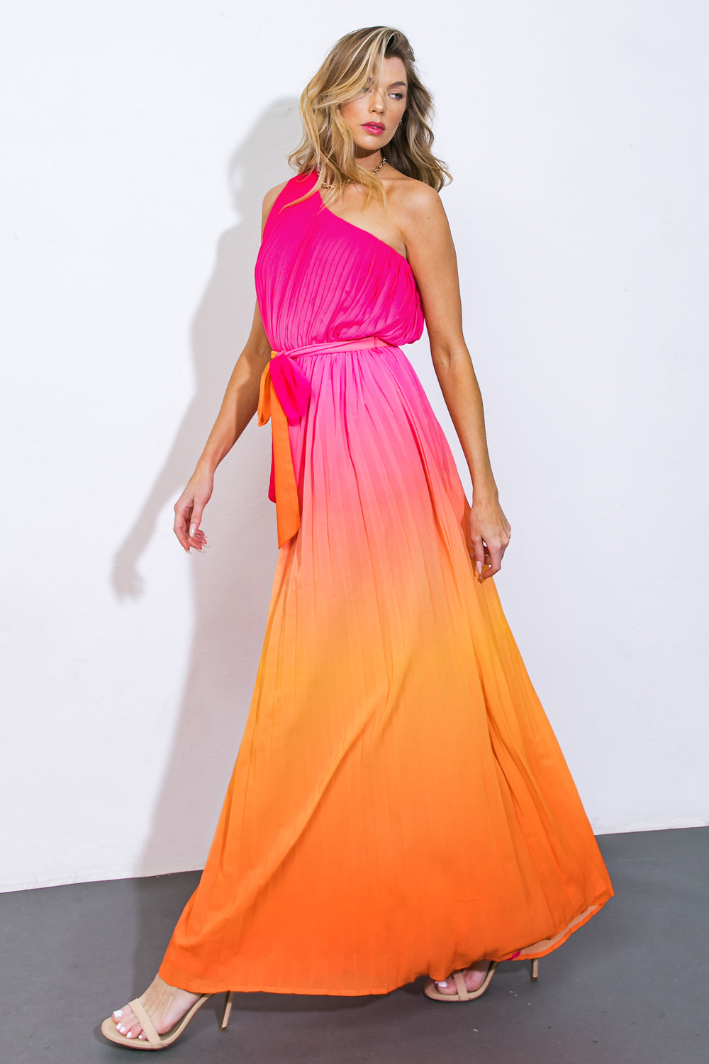 Printed woven maxi dress