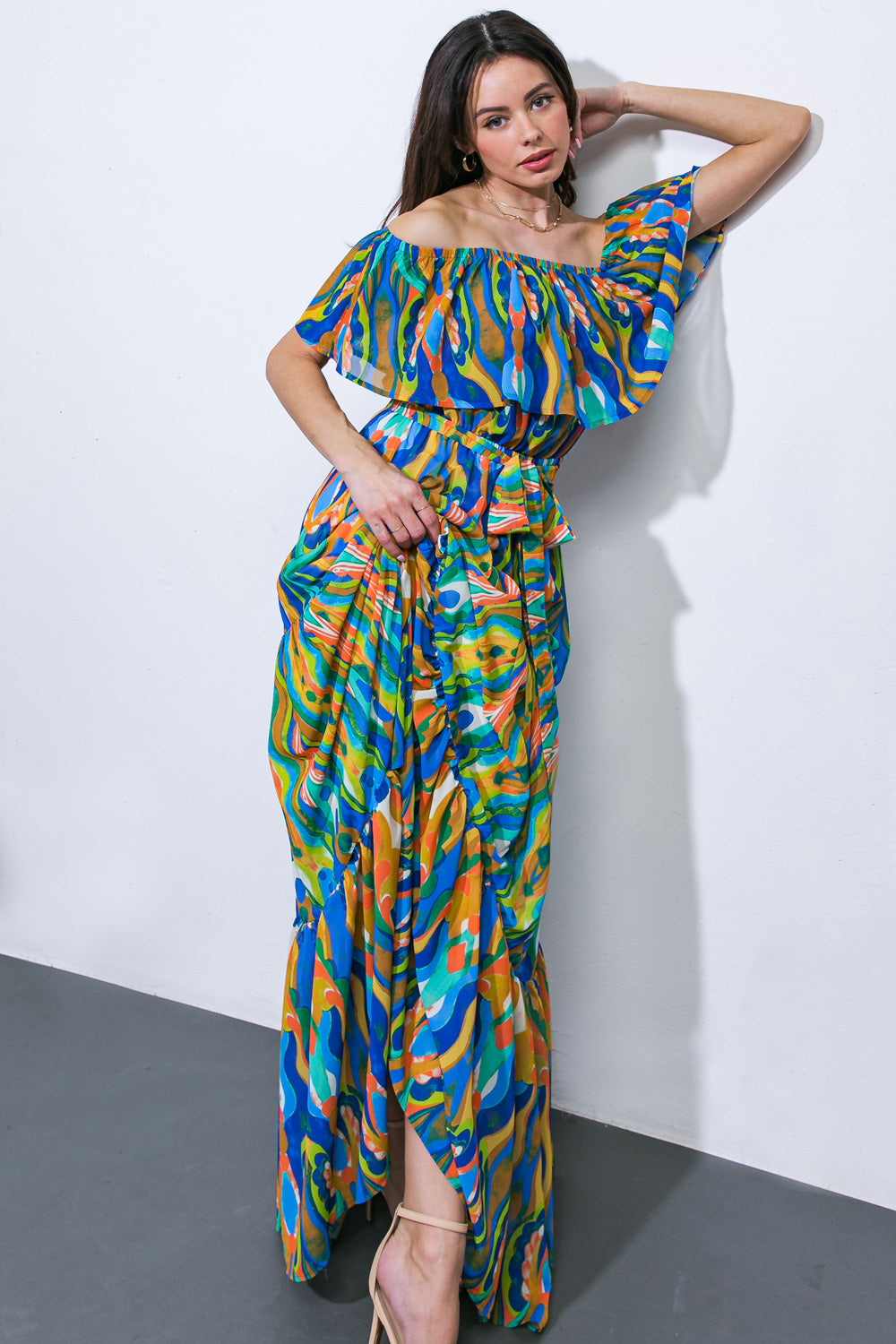 Dare to Be You Full‑Length Woven Dress